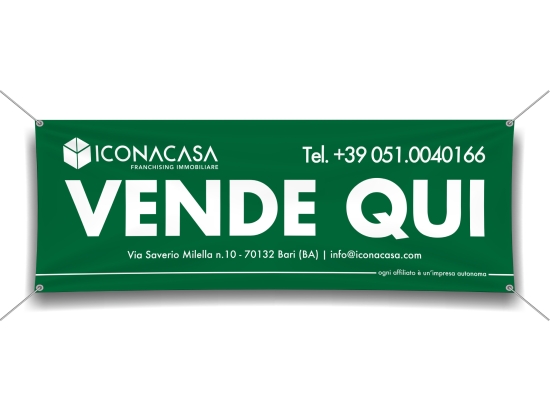 Striscione Pvc 2m x 1m